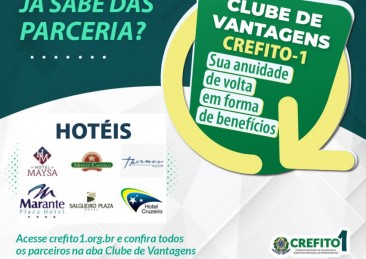 Clube de Vantagens do CREFITO-1: Hotéis