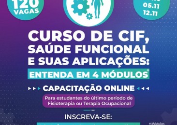 CREFITO-1 oferece curso de CIF gratuito para os quatro estados da circunscrição (AL/PB/PE/RN)