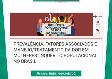 UFSCar promove pesquisa para avaliar a prevalência e os fatores associados à intensidade de dor em mulheres brasileiras