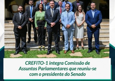 CREFITO-1 integra Comissão de Assuntos Parlamentares que reuniu-se com o presidente do Senado