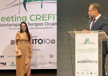 CREFITO-1  marca presença  na solenidade  de abertura  do III Meeting  de Fisioterapia e  Terapia Ocupacional  do CREFITO-10,  em Florianópolis/SC